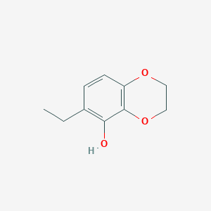molecular formula C10H12O3 B12081551 6-Ethyl-2,3-dihydro-1,4-benzodioxin-5-ol CAS No. 6388-76-7