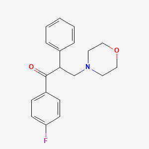 molecular formula C19H20FNO2 B1208161 1-(4-Fluorophenyl)-3-(4-morpholinyl)-2-phenyl-1-propanone 