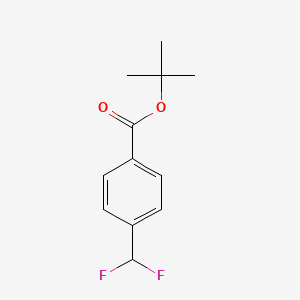 molecular formula C12H14F2O2 B12081615 tert-Butyl 4-(difluoromethyl)benzoate 