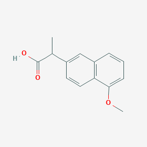 molecular formula C14H14O3 B12081626 2-(5-methoxynaphthalen-2-yl)propanoic Acid 