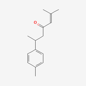 molecular formula C15H20O B12081627 2-Methyl-6-(4-methylphenyl)hept-2-en-4-one CAS No. 38142-58-4