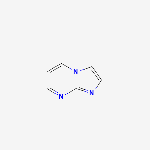 molecular formula C6H5N3 B1208166 咪唑并[1,2-a]嘧啶 CAS No. 274-95-3