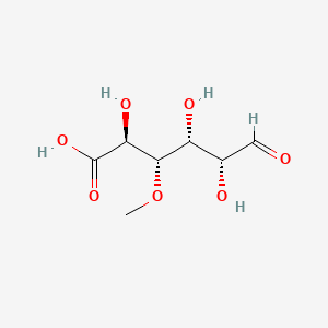 molecular formula C7H12O7 B1208169 4-O-甲基葡萄糖醛酸 CAS No. 2463-49-2
