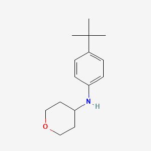 molecular formula C15H23NO B12081700 N-(4-(tert-butyl)phenyl)tetrahydro-2H-pyran-4-amine 