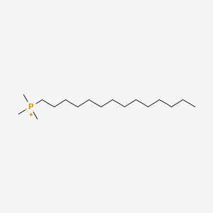 molecular formula C17H38P+ B1208171 Tetradecyltrimethylphosphonium 