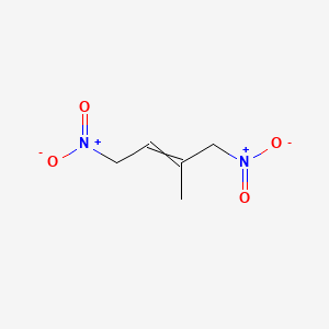 molecular formula C5H8N2O4 B1208172 2-Methyl-1,4-dinitrobut-2-ene 