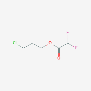 molecular formula C5H7ClF2O2 B12081729 Acetic acid, 2,2-difluoro-, 3-chloropropyl ester CAS No. 1378832-20-2