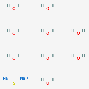 molecular formula H18Na2O9S B1208179 Disodium sulfide nonahydrate 