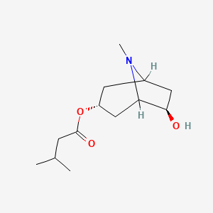 molecular formula C13H23NO3 B1208180 Valeroidine CAS No. 490-96-0