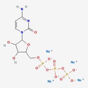 molecular formula C9H12N3Na4O14P3 B12081802 Cytidine 5'-triphosphate sodium salt 