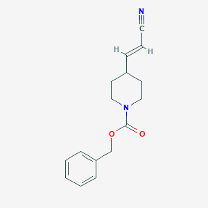 molecular formula C16H18N2O2 B12081805 Benzyl 4-(2-cyanovinyl)piperidine-1-carboxylate 
