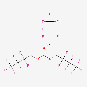 molecular formula C13H7F21O3 B12081808 Tris(1H,1H-heptafluorobutyl)orthoformate 