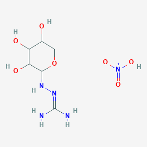 molecular formula C6H15N5O7 B12081839 N1-beta-D-Arabinopyranosylamino guanidine hno3 