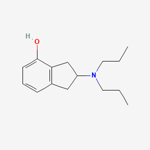 molecular formula C15H23NO B1208187 4-Hydroxy-2-(di-n-propylamino)indan CAS No. 94843-89-7