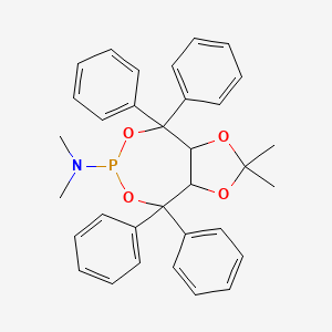 molecular formula C33H34NO4P B12081885 dioxaphosphepin-6-yl)diMethylaMine 