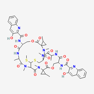molecular formula C53H62N10O14S2 B1208189 Antineoplastic-D630679 CAS No. 120796-23-8