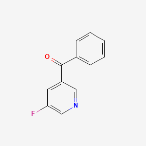 molecular formula C12H8FNO B12081892 3-Benzoyl-5-fluoropyridine 