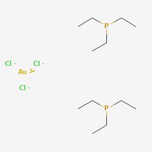 molecular formula C12H30AuCl3P2 B1208190 Bis(triethylphosphine)gold(I) chloride CAS No. 65583-79-1