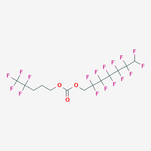 molecular formula C13H9F17O3 B12081920 1H,1H,7H-Perfluoroheptyl 4,4,5,5,5-pentafluoropentyl carbonate 