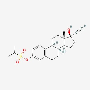 molecular formula C23H30O4S B1208199 Turisteron CAS No. 28913-23-7