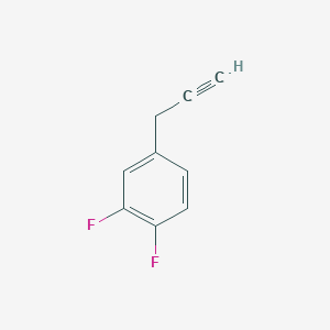 molecular formula C9H6F2 B12082051 1,2-Difluoro-4-(prop-2-yn-1-yl)benzene 