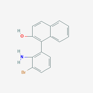 molecular formula C16H12BrNO B12082064 1-(2-Amino-3-bromophenyl)naphthalen-2-ol 