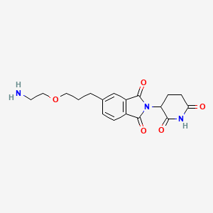 molecular formula C18H21N3O5 B12082090 Thalidomide-5-propoxyethanamine 