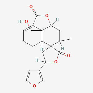 molecular formula C20H22O6 B1208210 Teuscordonin CAS No. 87376-66-7