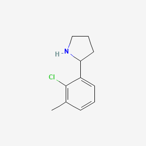 molecular formula C11H14ClN B12082101 2-(2-Chloro-3-methylphenyl)pyrrolidine 