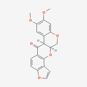 molecular formula C20H16O6 B1208213 Elliptone CAS No. 478-10-4