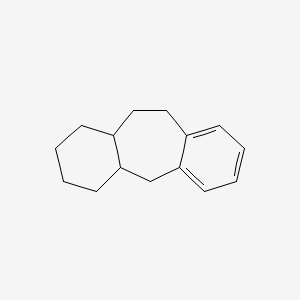 molecular formula C15H20 B1208214 1H-Dibenzo(a,d)cycloheptene, 2,3,4,4a,5,10,11,11a-octahydro- CAS No. 7351-53-3