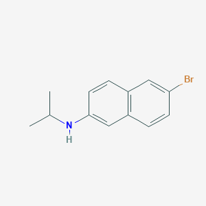 molecular formula C13H14BrN B12082155 6-Bromo-N-(propan-2-yl)naphthalen-2-amine 