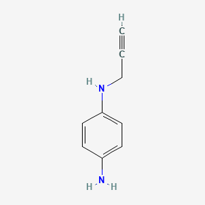 molecular formula C9H10N2 B12082187 4-N-prop-2-ynylbenzene-1,4-diamine 