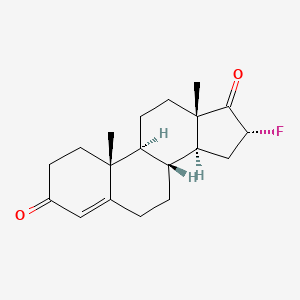 molecular formula C19H25FO2 B1208223 16alpha-Fluoroandrost-4-ene-3,17-dione CAS No. 1597-52-0