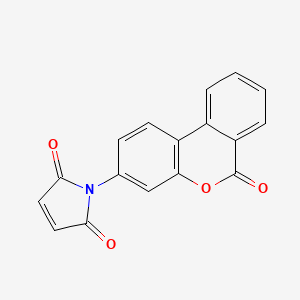 molecular formula C17H9NO4 B1208225 1-(6-Oxo-6H-dibenzo[b,d]pyran-3-yl)-1H-pyrrole-2,5-dione 