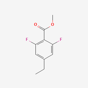 molecular formula C10H10F2O2 B12082263 Methyl 4-ethyl-2,6-difluorobenzoate 