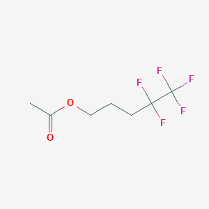 molecular formula C7H9F5O2 B12082297 1-Pentanol, 4,4,5,5,5-pentafluoro-, 1-acetate CAS No. 148043-72-5