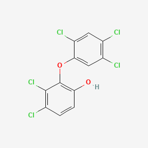 molecular formula C12H5Cl5O2 B1208232 3,4-Dichloro-2-(2,4,5-trichlorophenoxy)phenol CAS No. 119036-18-9