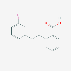 molecular formula C15H13FO2 B12082330 2-[2-(3-Fluorophenyl)ethyl]benzoic acid 