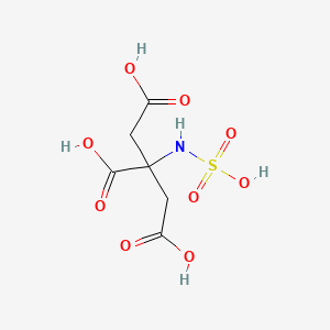 molecular formula C6H9NO9S B1208234 N-Sulfo-2-aminotricarballylate CAS No. 86883-55-8