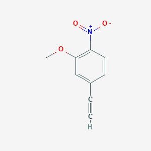 molecular formula C9H7NO3 B12082369 4-Ethynyl-2-methoxy-1-nitrobenzene 