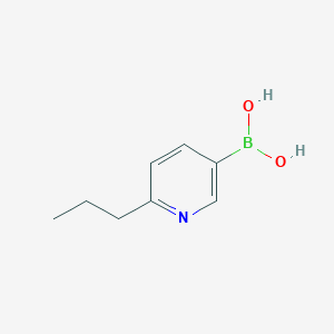 molecular formula C8H12BNO2 B12082376 (6-Propylpyridin-3-yl)boronic acid 