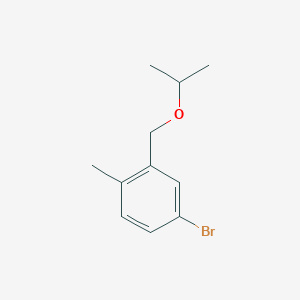 molecular formula C11H15BrO B12082384 4-Bromo-1-methyl-2-[(propan-2-yloxy)methyl]benzene 