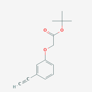 molecular formula C14H16O3 B12082418 tert-Butyl 2-(3-ethynylphenoxy)acetate 