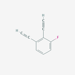molecular formula C10H5F B12082430 1,2-Diethynyl-3-fluorobenzene 