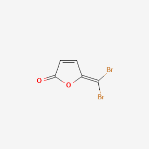 molecular formula C5H2Br2O2 B1208251 2(5H)-Furanone, 5-(dibromomethylene)- CAS No. 32323-44-7