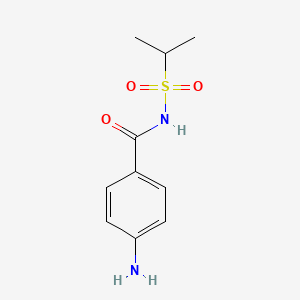 molecular formula C10H14N2O3S B12082554 4-Amino-N-(isopropylsulfonyl)benzamide 