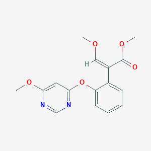 molecular formula C16H16N2O5 B12082569 Methyl (Z)-3-methoxy-2-(2-((6-methoxypyrimidin-4-yl)oxy)phenyl)acrylate 