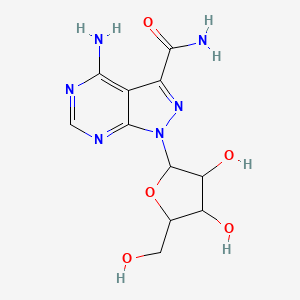 4-Amino-1-[3,4-dihydroxy-5-(hydroxymethyl)oxolan-2-yl]pyrazolo[3,4-d]pyrimidine-3-carboxamide