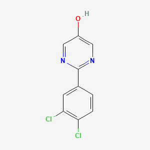molecular formula C10H6Cl2N2O B12082608 2-(3,4-Dichlorophenyl)-5-hydroxypyrimidine 